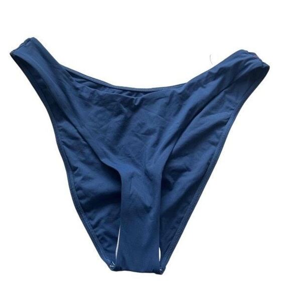 NWT Everlane The Thigh-High Bikini Bottom in Blue Dusk Size Large - Picture 5 of 8